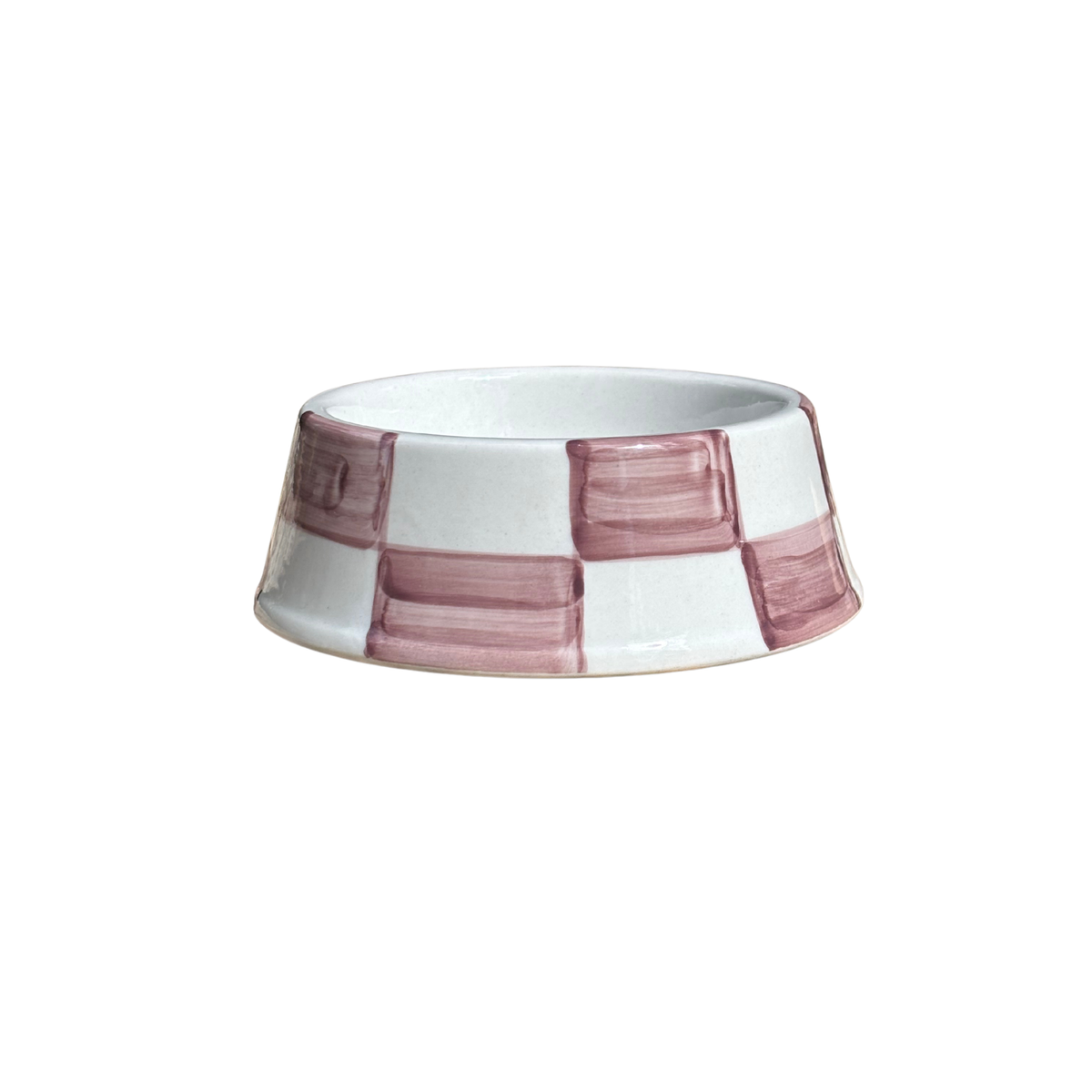 Comedouro quadriculado marrom dogmatch - PET