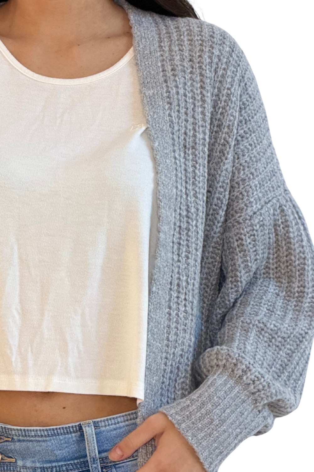 Cardigan Feminino Cinza – dogmatch