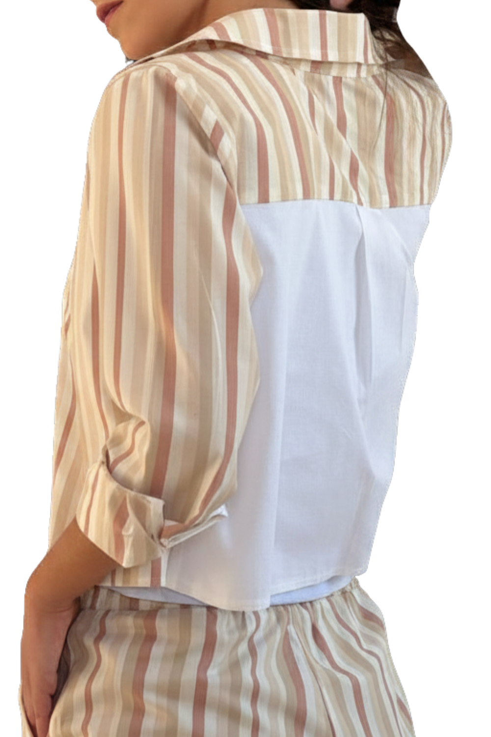 Camisa Listrada Cropped Daylight – dogmatch