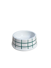 Comedouro quadriculado verde dogmatch - PET