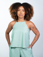 Blusa alça bolinha  Verona verde